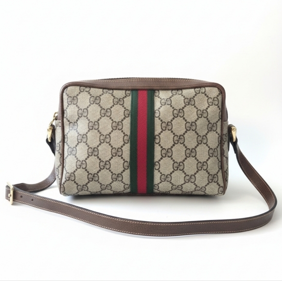 ⛔️SOLD⛔️Gucci Accessory Collection Camera Bag GG Supreme Monogram W/COA - Picture 3 of 17